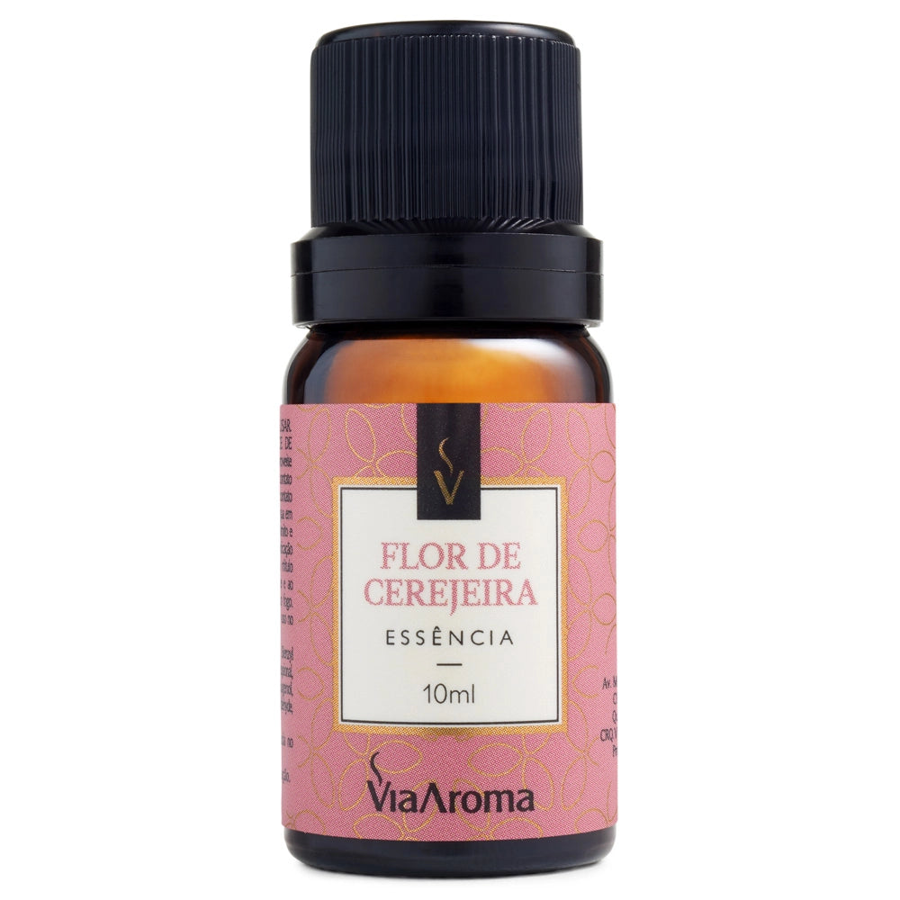 Kit Presente Aromatizador mais 2 Essências Via Aroma - Flor de Cerejeira e Baunilha