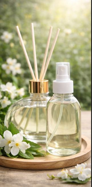 Kit Difusor e Home spray - Jasmim branco