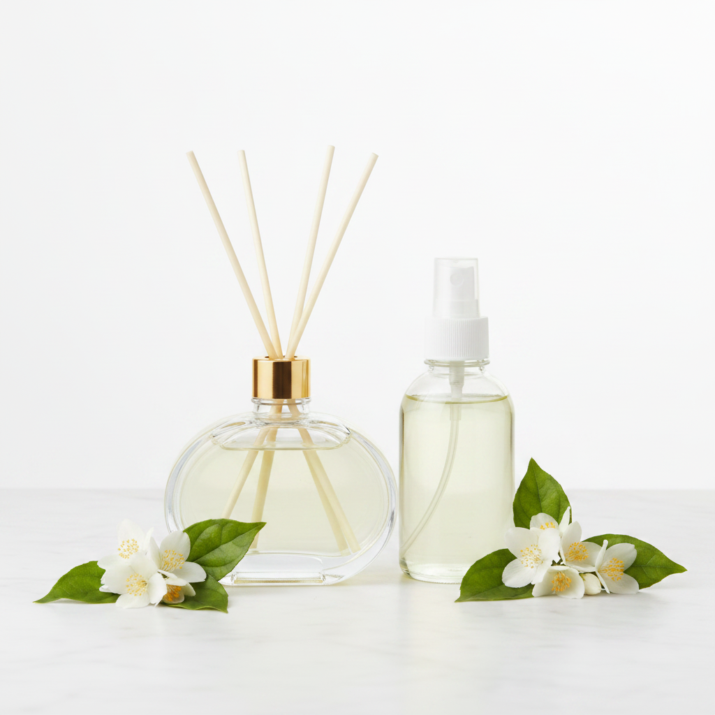 Kit Difusor e Home spray - Jasmim Branco